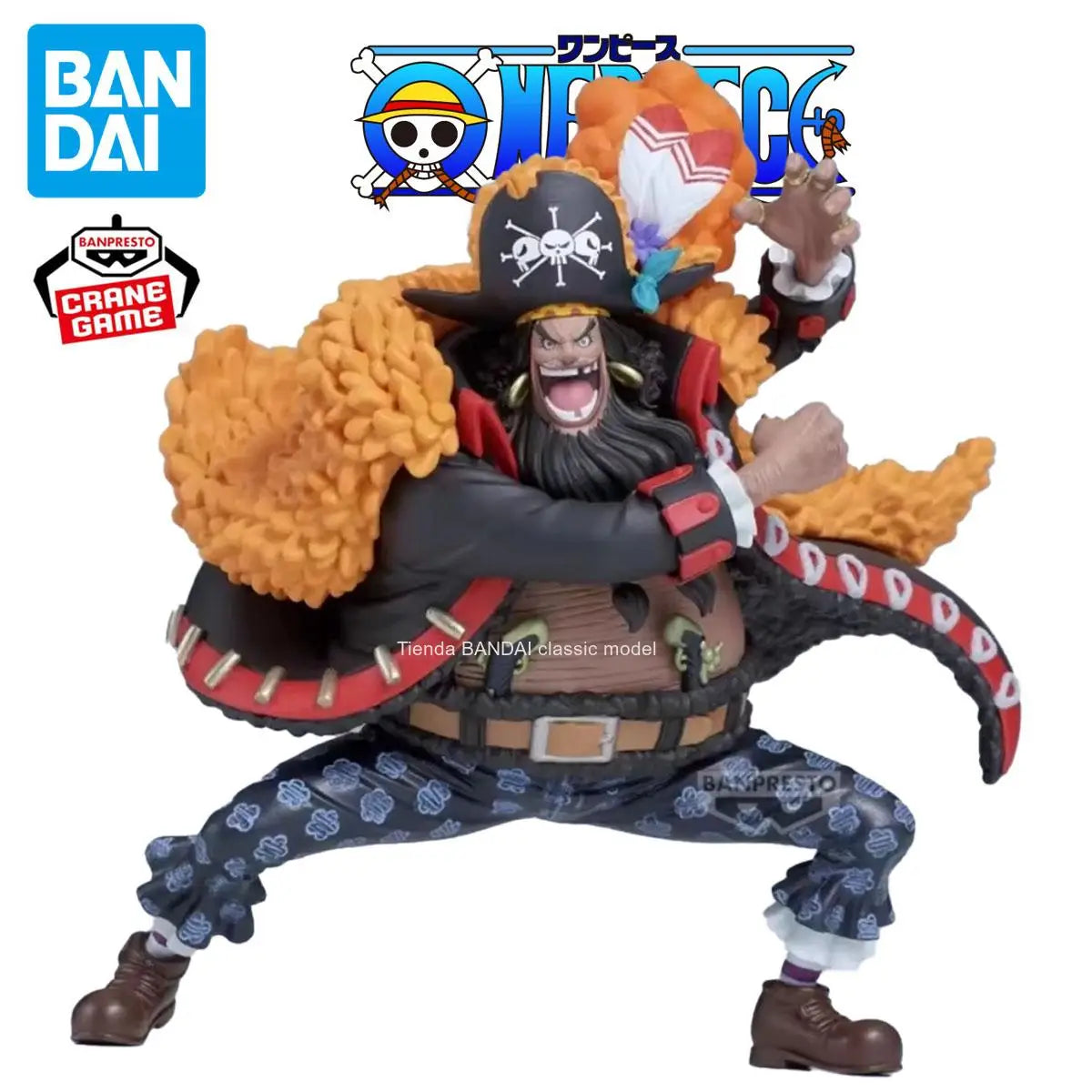 100% BANDAI Banpresto Anime One Piece Battle Record Marshall D Teach Original PVC Action Figure Collectible Model Toy Gifts