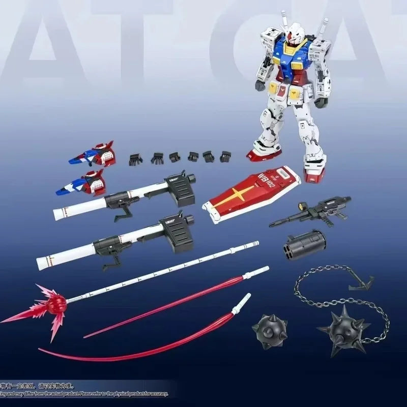 【IN STOCK】FAT CAT Model RX-78-2 2.0 MG 1/100 Assembly Model Kit Special RG Enlarged Version Action Figure Plastic Model Toy