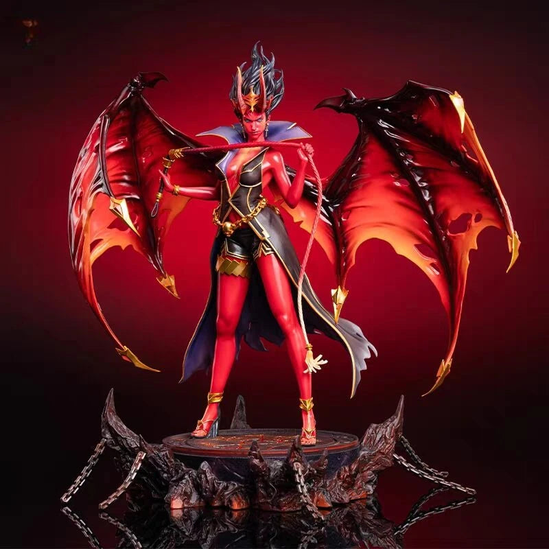 1/7 DOTA2 Queen of Pain Figure The New Demon King Luminous Base  Limited Time Collection Model  Halloween Gifts Children Toys