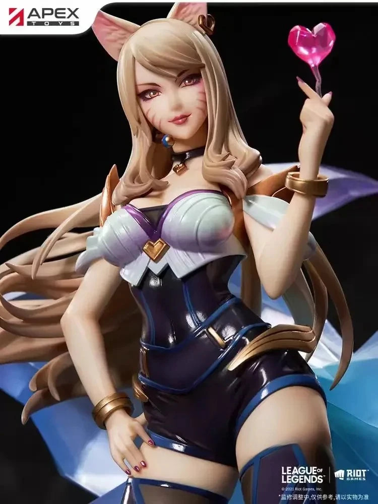 APEX Ahri LOL Neunschwänziger Fuchs KDA Anime Actionfigur Modell Spielzeugsammlung Geschenk auf Lager Actionfigur Spielzeug