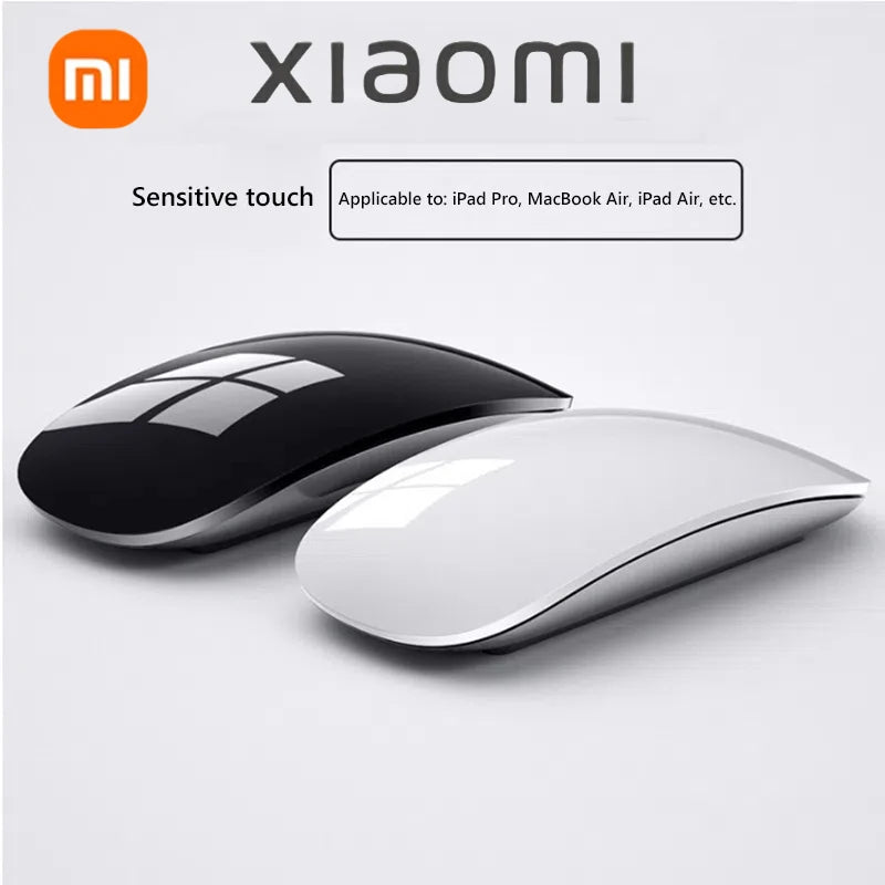 Xiaomi Drahtlose Bluetooth Computer Maus Magie Dual-Modus Stille Wiederaufladbare Touch Schlank Ergonomische PC Mäuse Für Apple Macbook Air