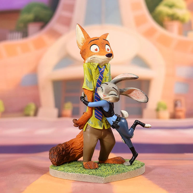 Disney Zootopia Judith Nick Cartoon Character Figurine Toy Desktop Ornament Official Birthday Gift Collectible