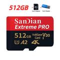 Original Micro TF/SD Card 256GB 512GB Memory Cards 1TB High Speed SD Flash Card V30 Memory Card For Phone/Laptop/Desktop