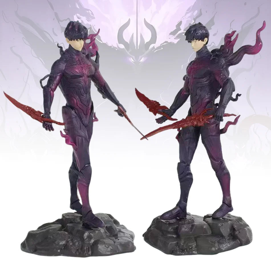 Solo New Year Gift Leveling Sung Jinwoo Hunter Form Standing Pose Collectible Figure Holiday Gift Model Toy