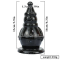 25 Übergroßer weicher Butt Plug aus Silikon, Analspielzeug für Unisex, Analmassage, Vaginal-/Anal-Dildo mit doppeltem Verwendungszweck, Saugnapf, sexy Spielzeug, Spielzeug für Erwachsene