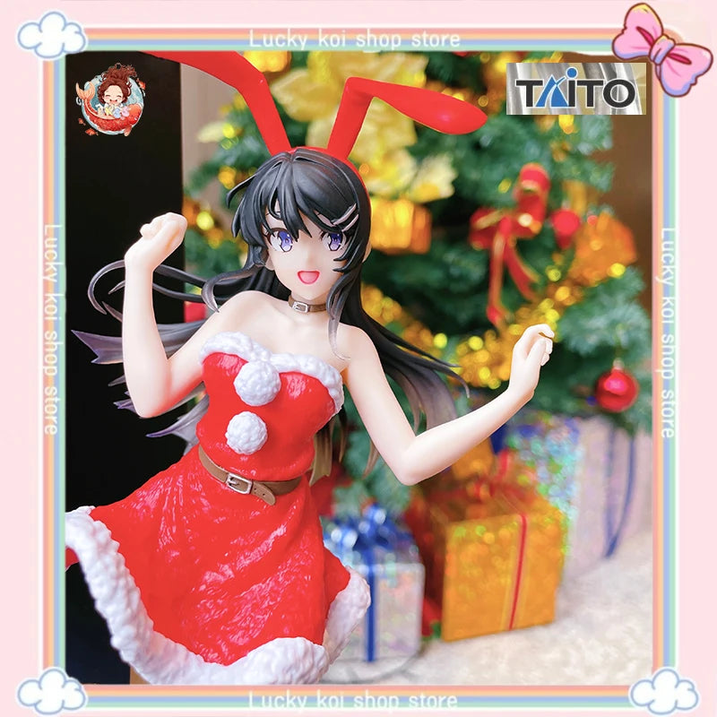 НАЛИЧНОСТ Оригинални фигурки на TAITO Sakurajima Mai Rascal Does Not Dream of Bunny Girl Senpai Anime Figures PVC Коледни подаръци Играчка