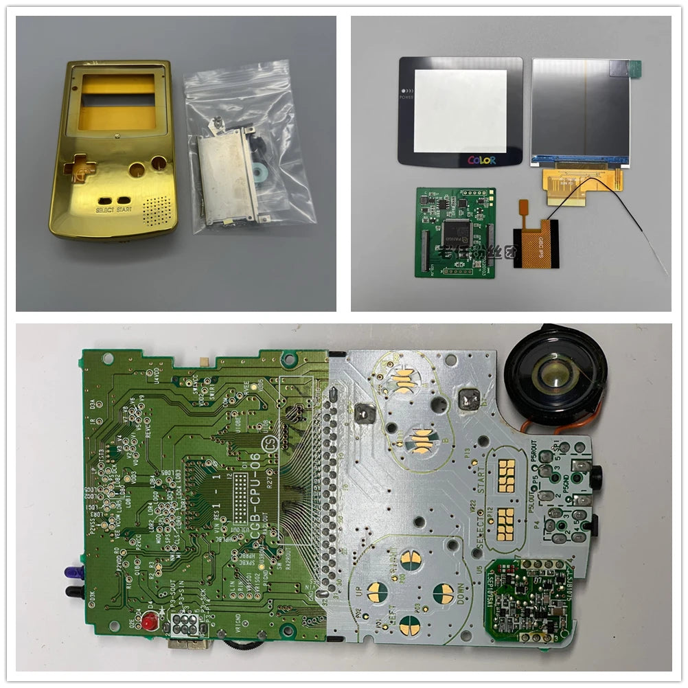GBC New Casing and Original Motherboard 2.6 Inch LCD Display Screen for GAMEBOY COLOR GBC IPS LCD Retro Handheld Game Console