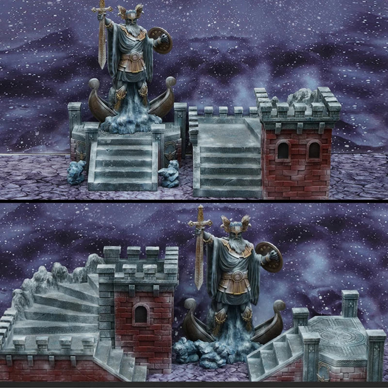 JacksDo Saint Seiya Myth Cloth EX Odin/Oden Asgard/God Warrior 40cm/15.75 inch Decoration Diorama Scene Statue Resin In Stock