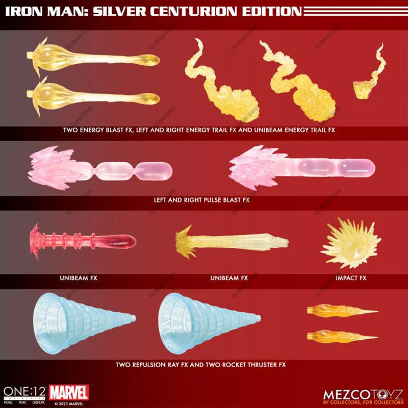 Original Hot-Selling Mezco Toyz ONE:12 Iron Man Silver Centurion Edition Anime Action Figure Collectible Model Gift Toy