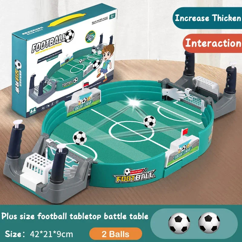 Mini Table Soccer Game Portable Desktop Football Board Game Soccer Tables Interactive Family Kids Sports Toy for Friends Party