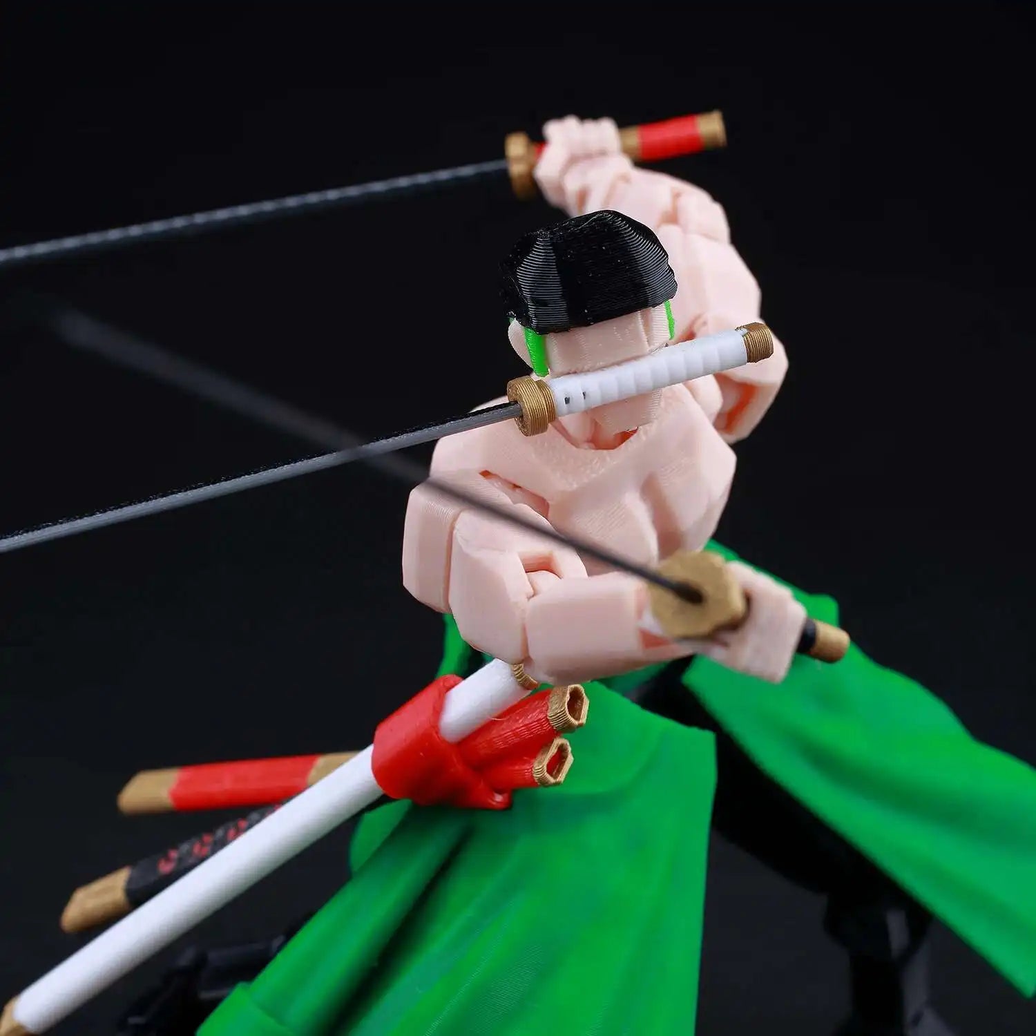 9L 3D Printed Roronoa Zoro One Piece Lucky Dummy 13 Movable Shapeshift Action Figures Mannequin Toys for Anime Lovers
