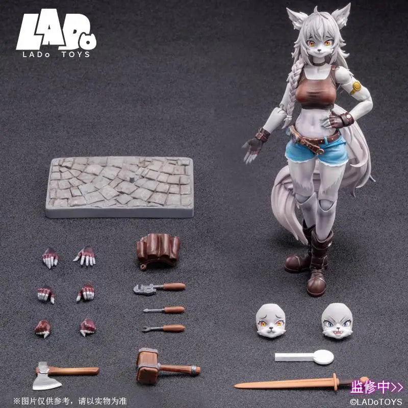 Official Lado Toys Era-001 Liya-Alopex Fix Ver. Model Adventure Squad 1/12 Fox Liya Action Figure Desktop Decoration Toys Gift