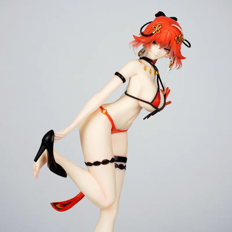 New 27cm Wuthering Waves Changli Tall Swimsuit Sexy Anime Figure Pvc Collectible Statue Boxed Desk Decor Adult Gift For Fans