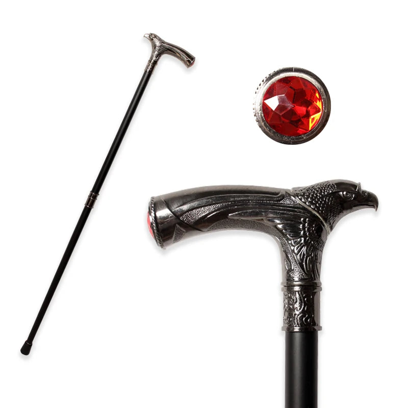 10 Colors Eagle-Head With Transparent Diamond Man Luxury Fashion Walking Stick Women Decorative Elegant Walking Canes