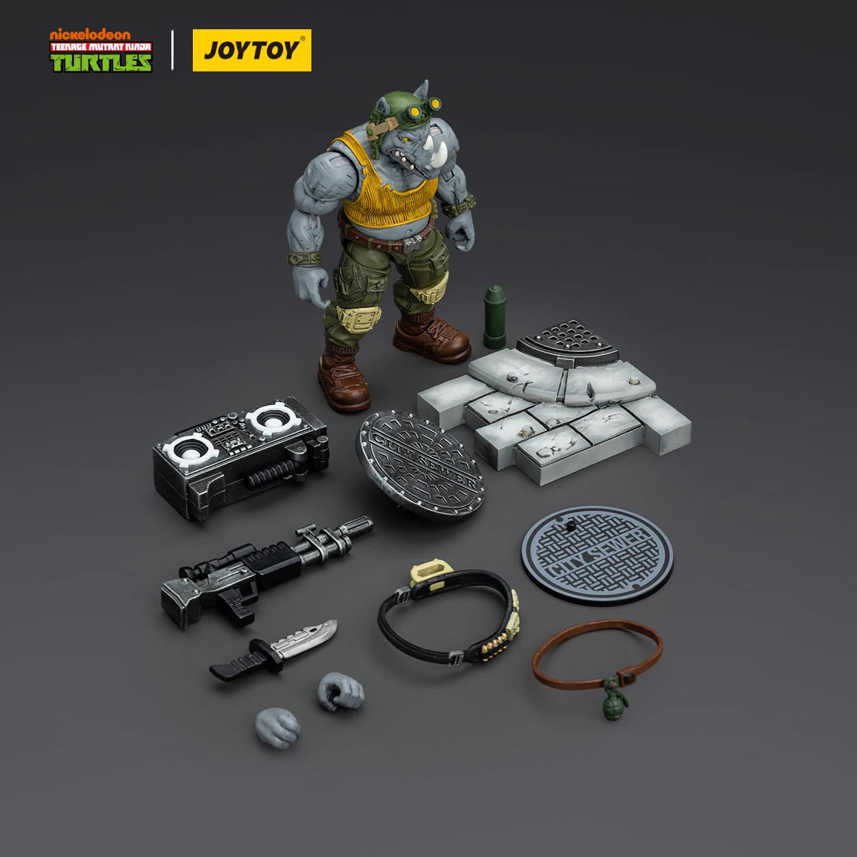 JOYTOY JOYTOY TMNT Teenage Mutant Ninja Turtles Beebop &amp; Rocksteady 1/18 Actionfigur Modellspielzeug