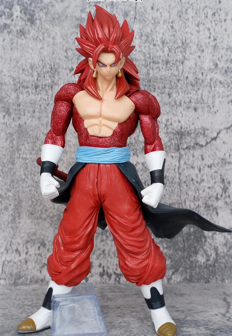 Anime Dragon Ball Z Super Saiyan 4 Son Goku Vegetto Battle Ver. GK PVC Action Figure Statue Collection Model Kids Toys Doll 27cm