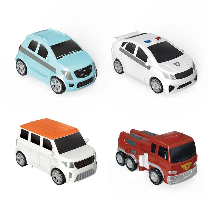 4 IN 1 Tobot Quatran Transformation Robot to Car Toys Korea Cartoon Brothers Anime Tobot Deformation Car Toys for Children Gift