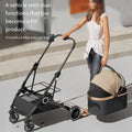 2025 Haustier-Kinderwagen, leicht und faltbar, mit abnehmbaren Taschen für Hunde, Katzen, Teddybären und kleine Outdoor-Haustierwagen