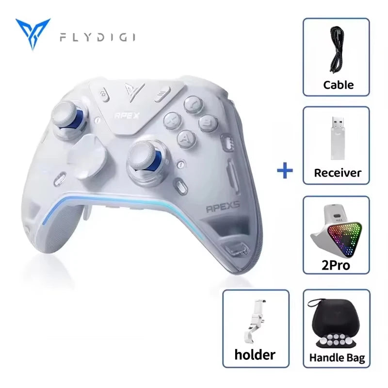 2025 Original Flydigi APEX 5 Gaming Controller Wireless Gamepad Elite Force Feedback Trigger Support PC/Switch/Mobile/TV Box