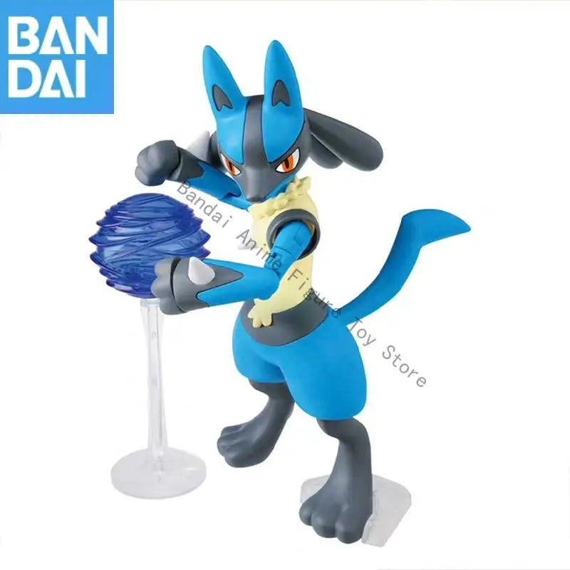 In Stock Original Genuine BANDAI NAMCO Pokemon PLAMO COLLECTION SELECT SERIES 44 Riolu and Lucario Assembly Action model gift