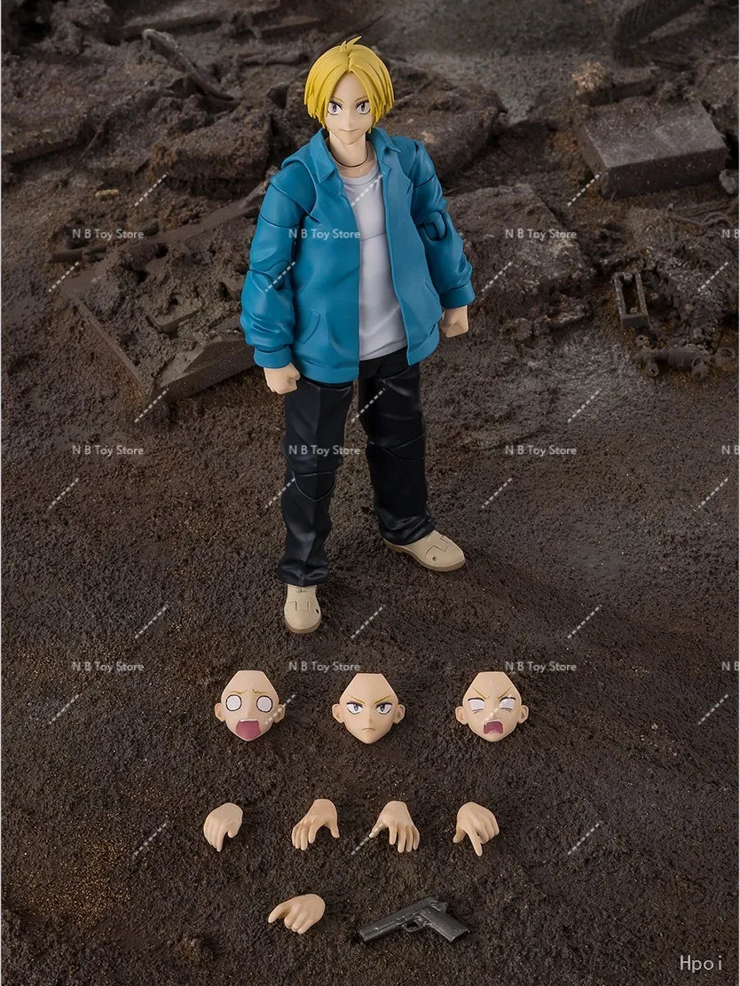 In Shock Original Box Bandai SHF SAKAMOTO DAYS SHIN ASAKURA Suit Figure Finished Model Kit  Anime Full Action Toy Gift for Kids