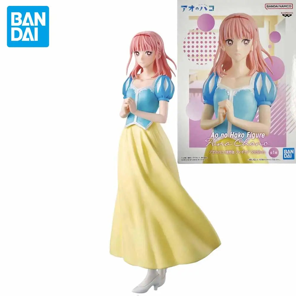 Original BANDAI BANPRESTO Ao no Hako Culture Festival Ver Chono Hina Kano Chinatsu 23cm PVC Genuine Figure Model Toy Gift
