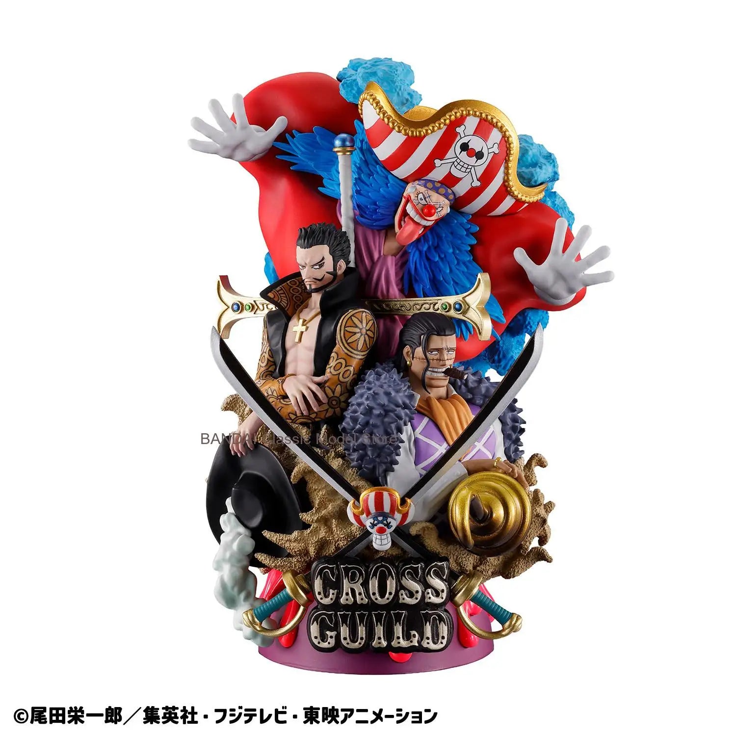 MegaHouse Original DX LOGBOX ONE PIECE Re Birth 03 Anime Figure Buggy Sir Crocodile Dracule Mihawk Action Figure Toys Kids Gifts