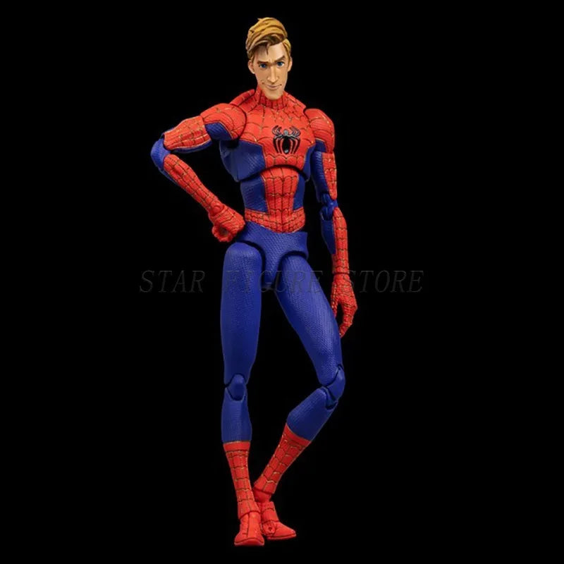 Sv Action Spider-Man Peter Parker Action Figure Collection Sentinel Marvel Into the Spider-Verse Spiderman Figurine Model Toys