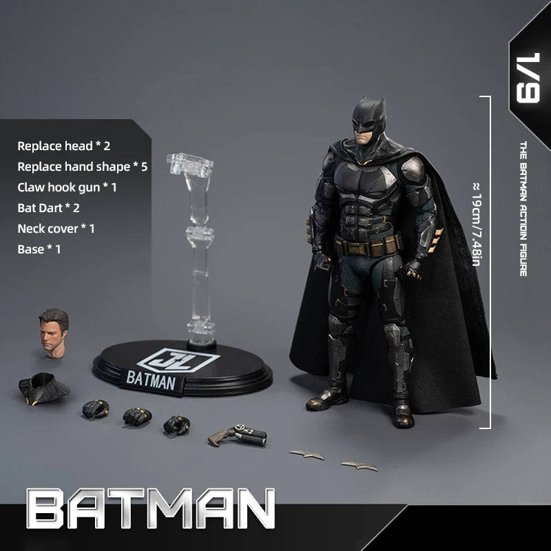 Fondjoy DC Batman Full series BVS Batman Movie Character Model Limited Head Sculpt Action Figures 19cm Collect Model Boy Gifts