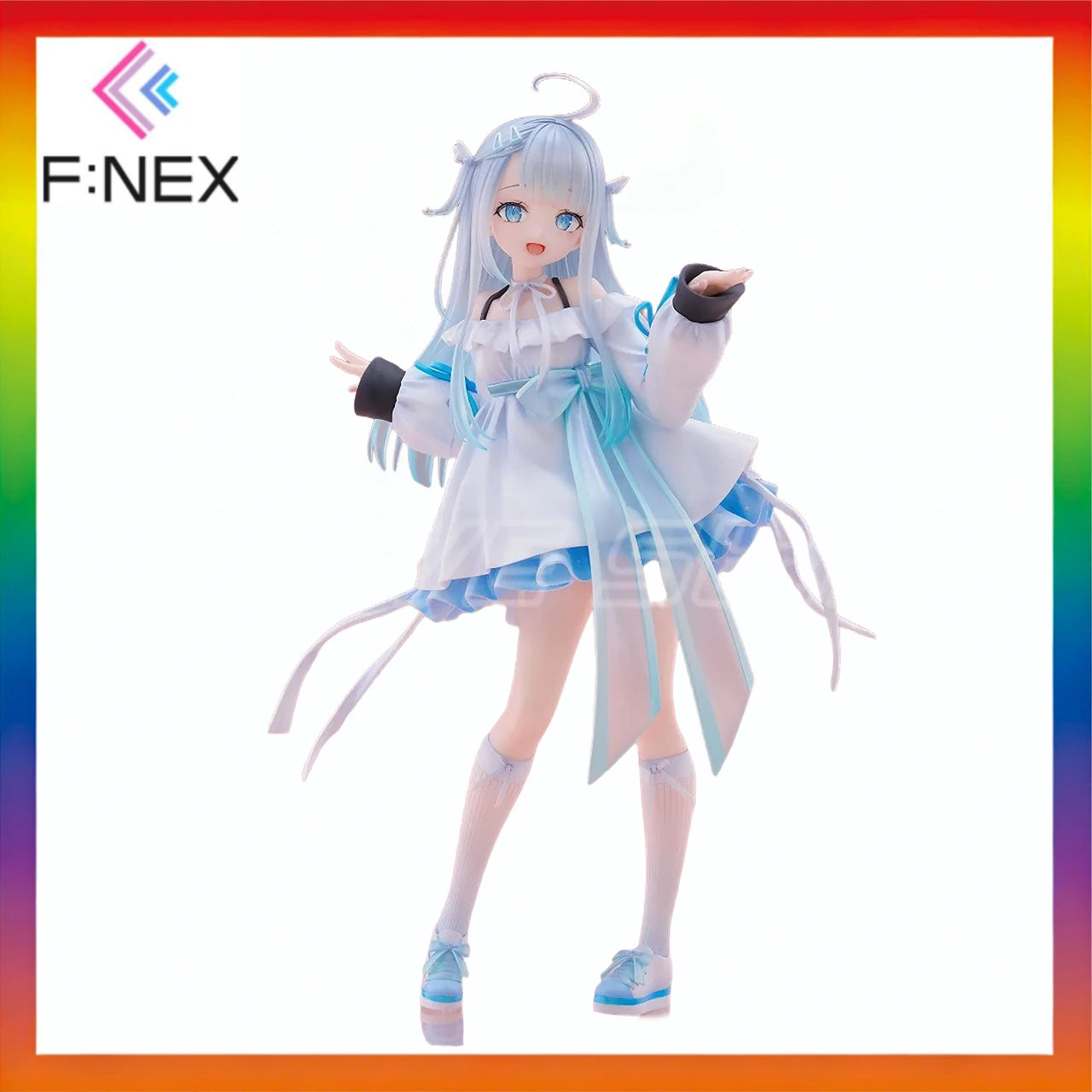 Original F:NEX Angel Rabbit Jumps Anime Figure Model Toys Gift Collection