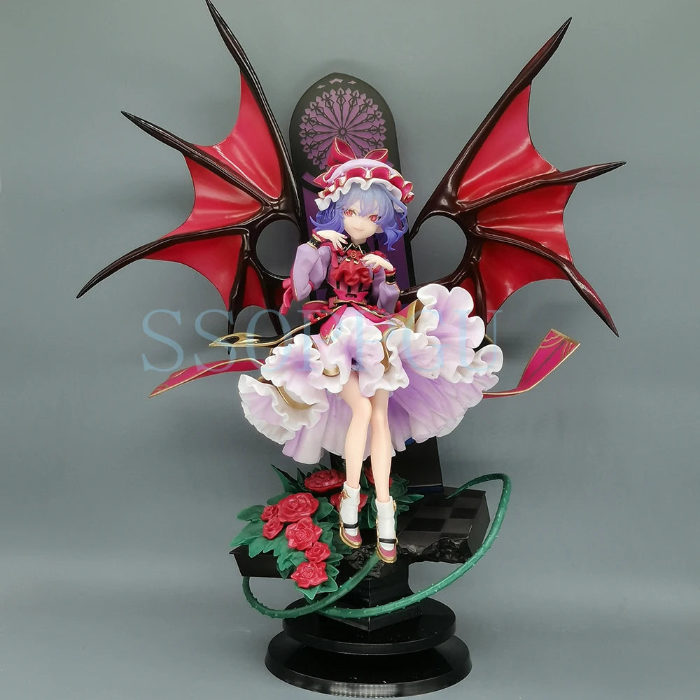Alter Touhou Project Figur Flandre Scarlet Remilia Scarlet Anime Mädchen PVC Actionfigur Spielzeug Statue Sammlerstück für Erwachsene Modell Puppe