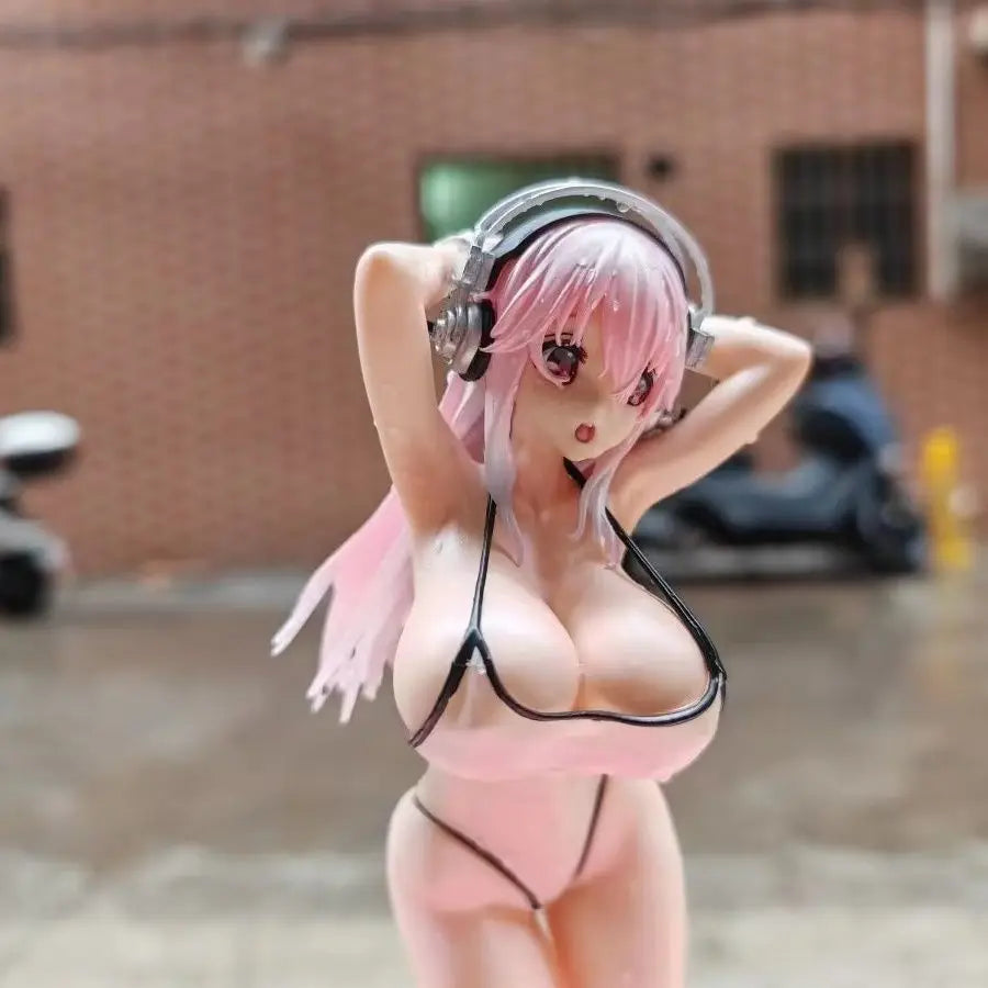 27cm Supersonico Figure Anime Cute Sexy Beauty Swimsuit Girl Adult Figures Anime Figure Peripherals Action Figures Gift Toy Game