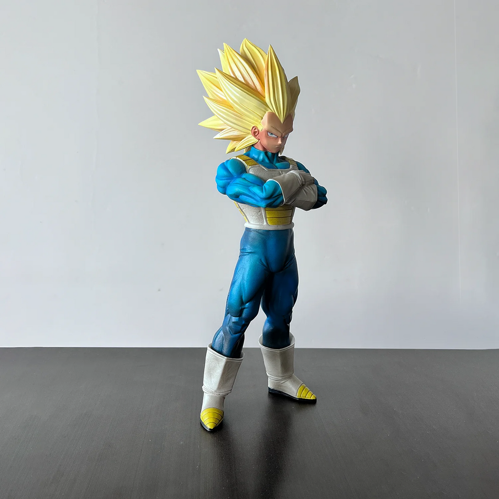 33cm Dragon Ball Z Super Saiyan Vegeta Anime Figures SSJ3 Vegeta Anime Movie Character Toys, Decorations, Collectible Gifts