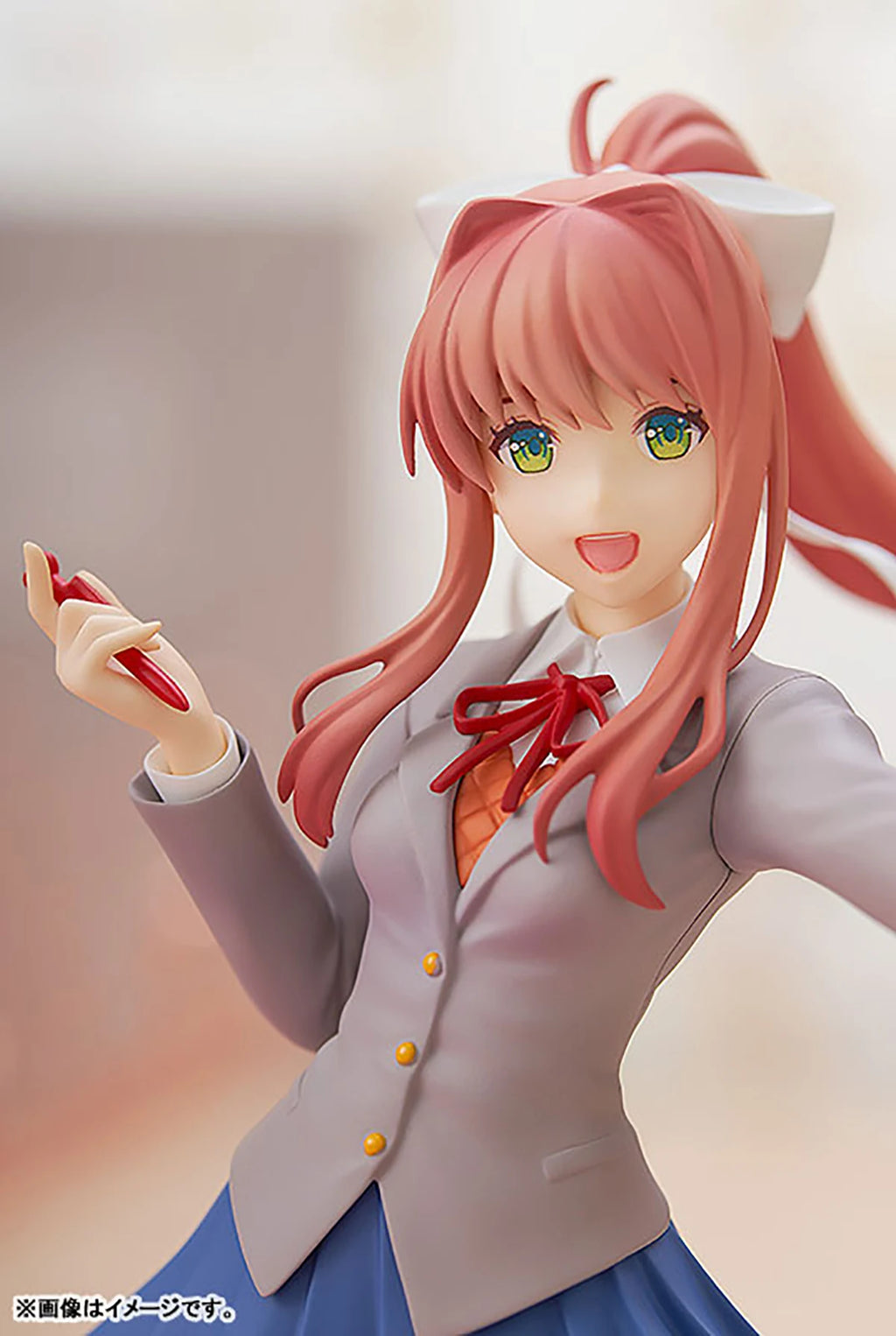 Original Genuine Good Smile Company Prepainted Pop Up Parade Doki Doki Literature Club! Monika H=180mm Game Character Figure