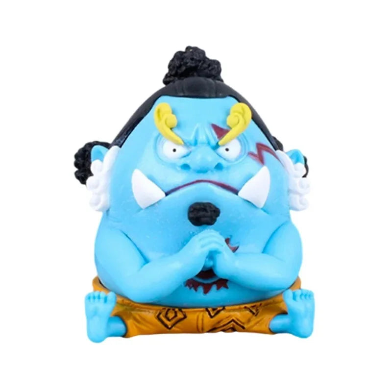 Hot 8-10cm One Piece Anime Figure Confident Smiley Luffy Roronoa Zoro Q-Version Action Figurine PVC Model Kids Toy For Christmas