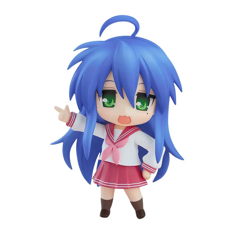 Lucky Star Izumi Konata 2.0 Mini Action Figure Movable Joints High Detail Anime Collectible Articulated Model Desktop Toy Gift
