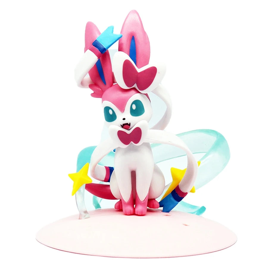 10cm Pokémon Anime Figure Kawaii Pikachu Action Figure Sylveon/Togepi/Piplup Figurine Room Ornaments Collection Model Toys Gifts