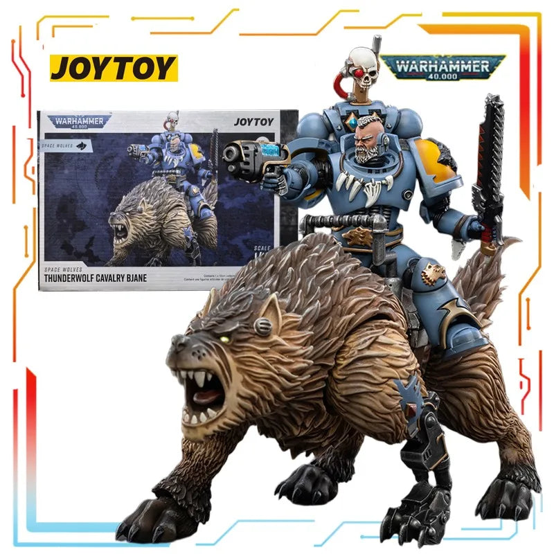 Genuine Spot Goods JOYTOY Original Warhammer 40K Series Space Wolves Anime Figure Model Toys Collectible Model Gifts for Boys
