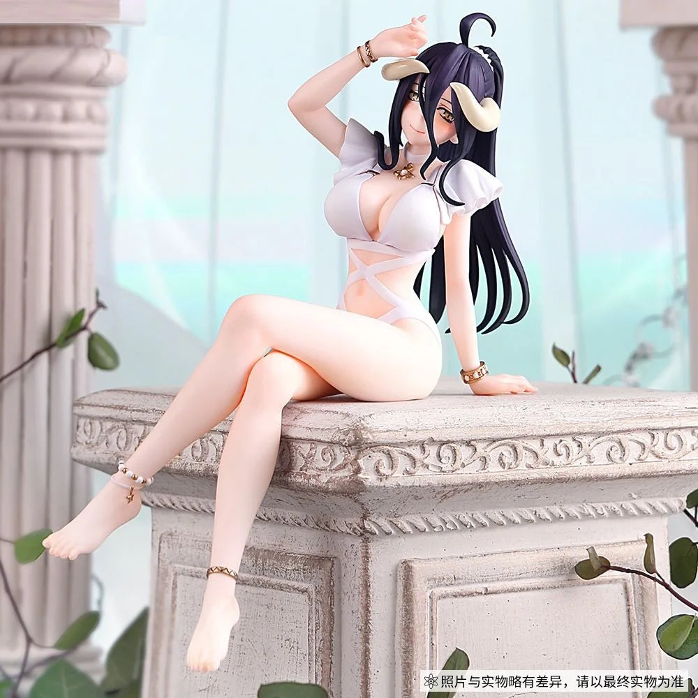 OVERLORD Albedo Swimsuit Figure Anime Beautiful Girl Statue Collectible Model Desktop Ornament Otaku Birthday Holiday Gift