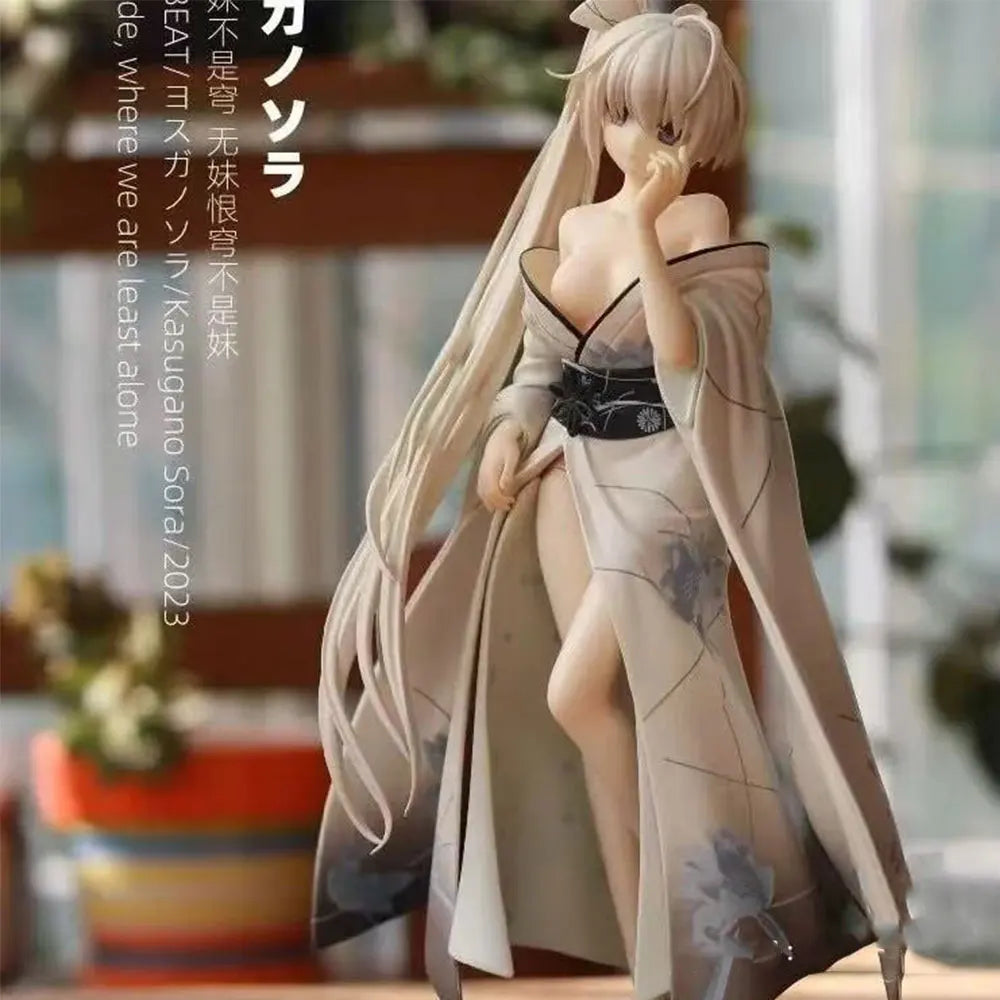 22CM Anime Yosuga no Sora Figure Kasugano Sora Standing Animation Model Toy Gift Collection Decoration Ornaments PVC