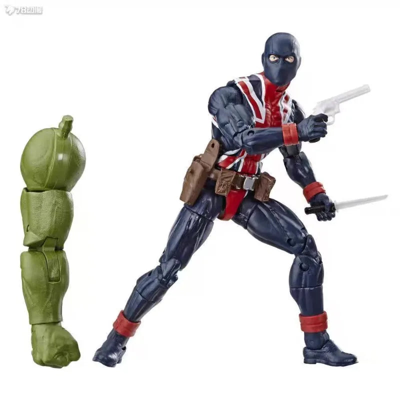 Original Hasbro Marvel Legends Series Union Jack Anime Figures Collection Toys Models