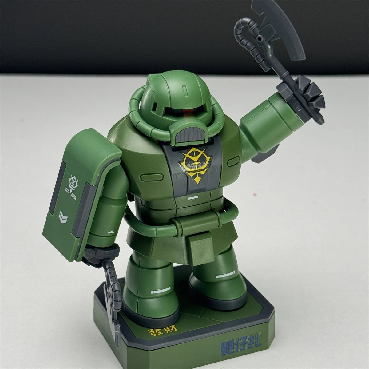 New Fat Zaku Q Version Magnetic Assembly Action Figure Model Kit Green Red Anime Figure Collect Mech Toys Desktop Surprise Gift