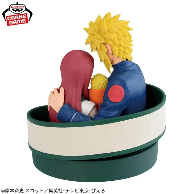 Bandai In Stock Banpresto Anime Naruto 72 Series 53Minato Kushina Naruto Family Original Action Figure Model Toy Collection Gift