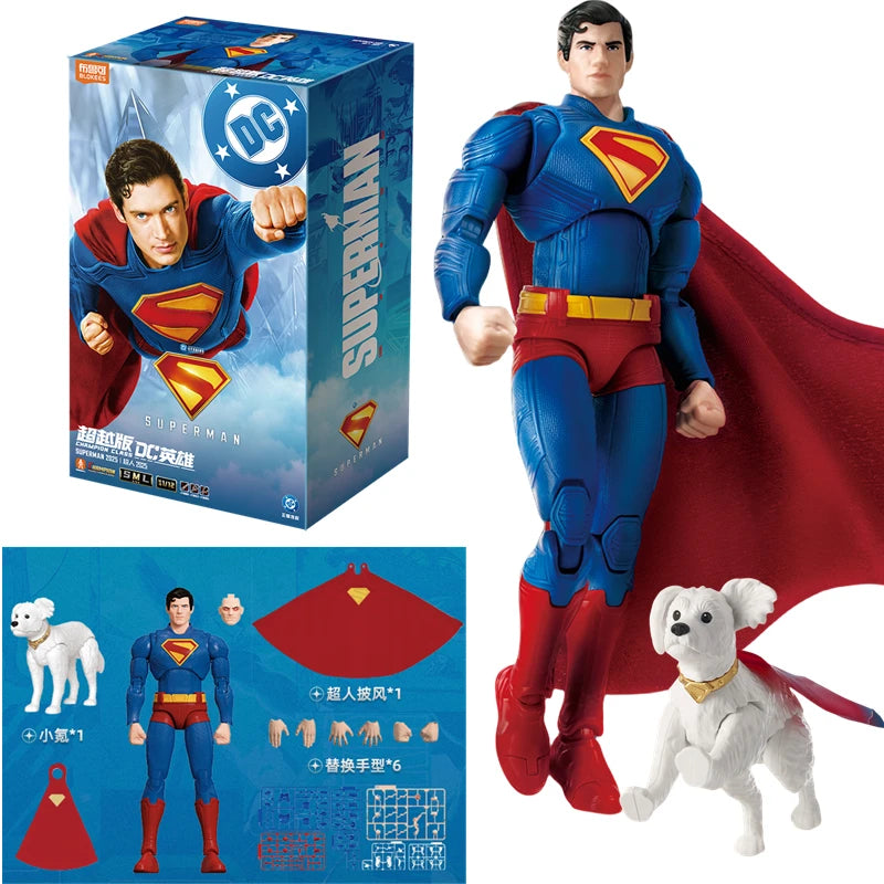 BLOKEES Original NEW Superman 2025 Gunn Superman David DC David Justice League Comics Action Figure Assembled Model Toys Gift