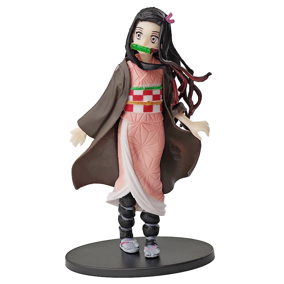 Hot Anime Demon Slayer Kimetsu no Yaiba Figure Kamado Tanjirou Action Figure Agatsuma Zenitsu Nezuko Warrior PVC Model Toys