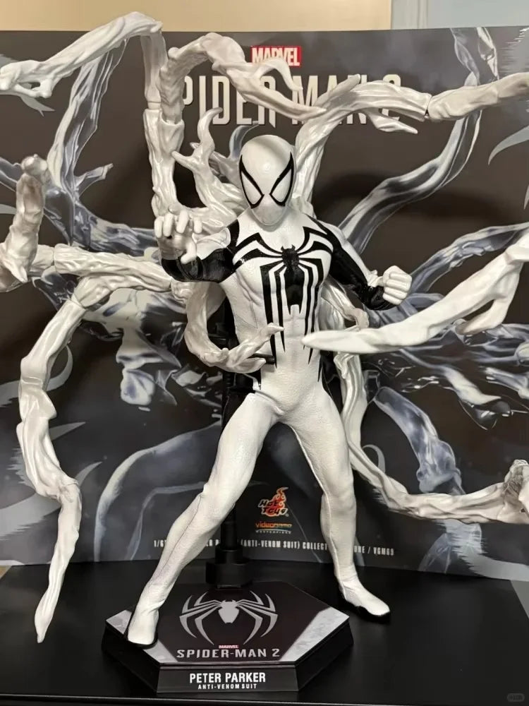 Brand New 1/6 Scale Hot Toys Vgm69 Spider-Man 2 Anti-Venom Suit Action Figure Desktop Pvc Display Ornament Collectible Toy Gift