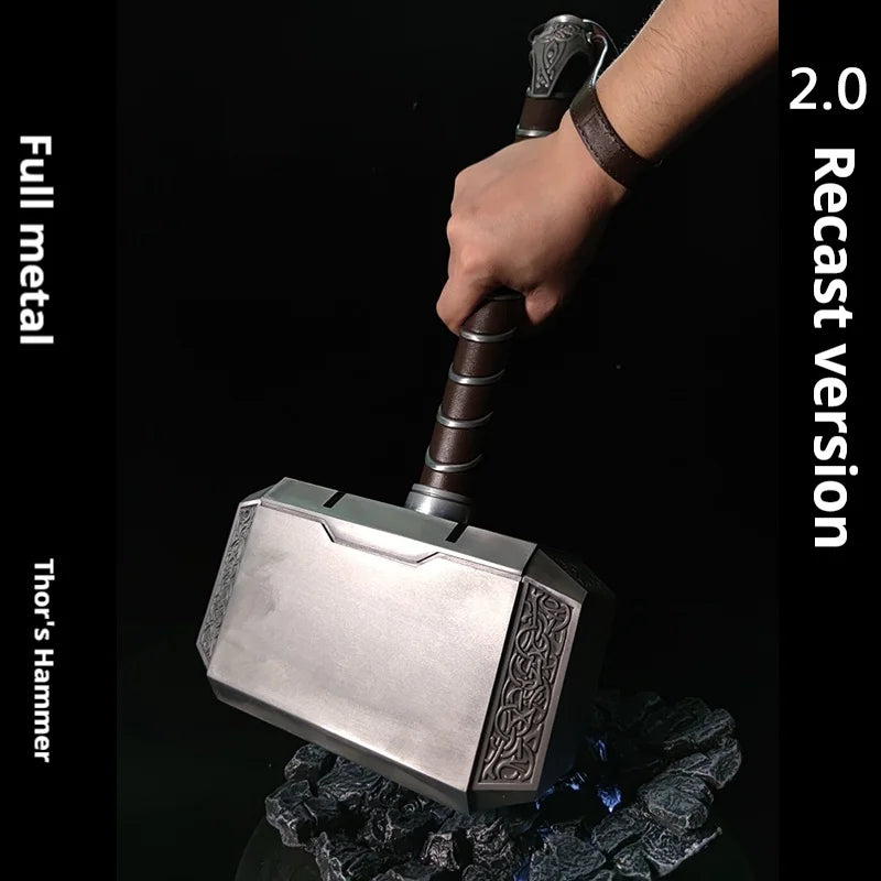 New Hcmy Avengers 4 Thor'S Hammer 1:1 Scale Full Metal 2.0 Version Model Collectible Toys & Hobbies Action Figure Accessories
