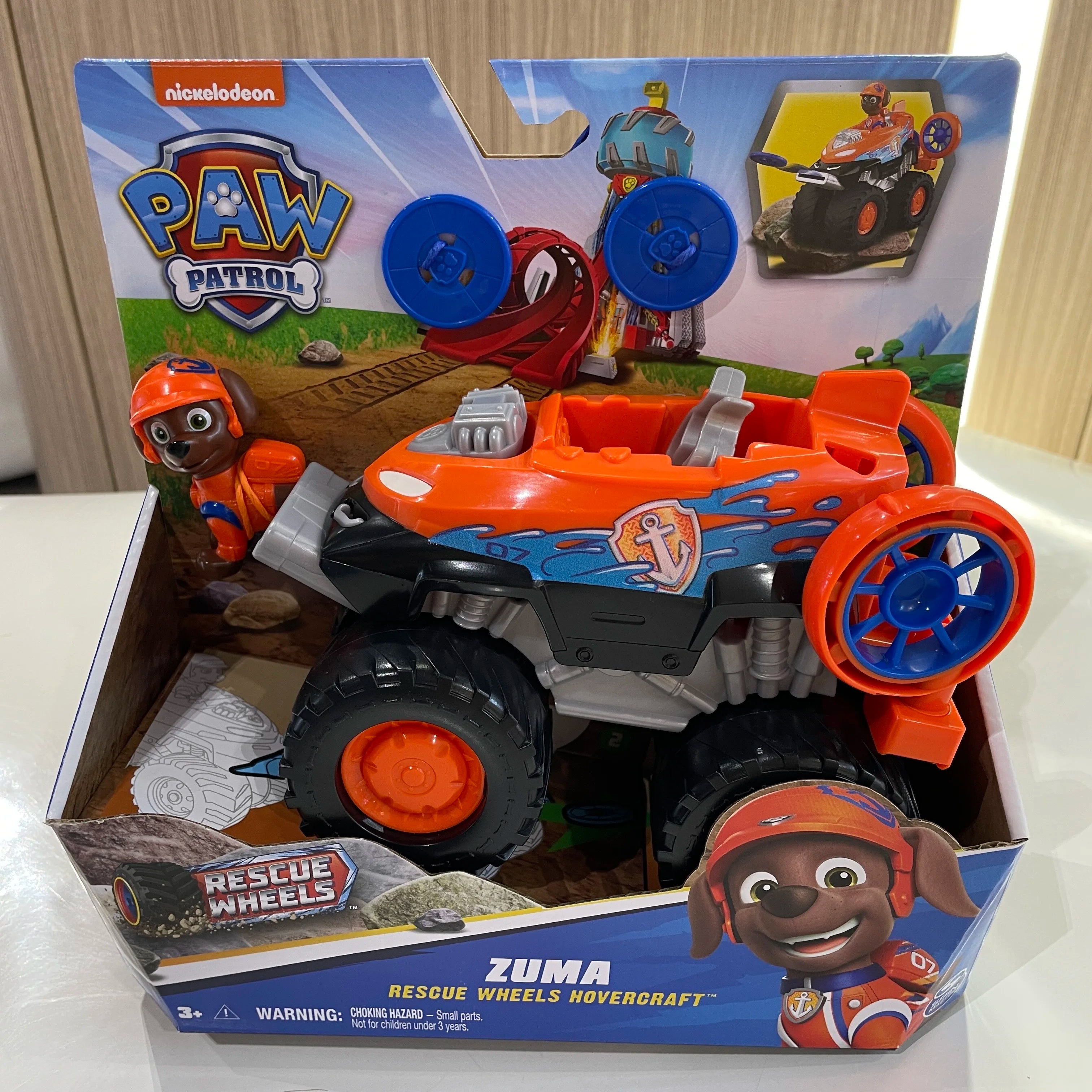 Original Paw Patrol Boomer Roxi Rescue Wheels BIG WHEELED TOY TRUCK with Collectible Action Figure Kids Toys for Boys & Girls