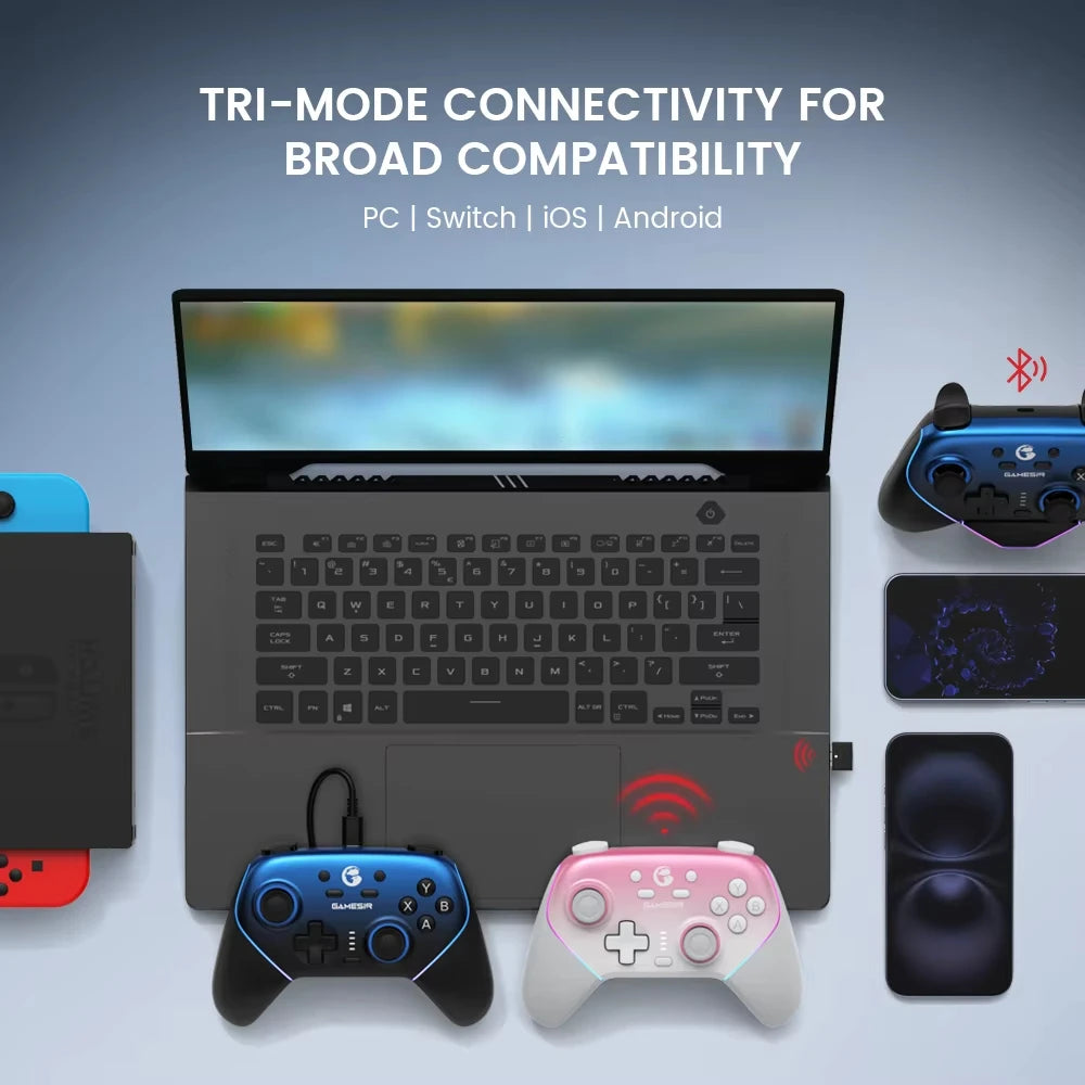 GameSir Super Nova Wireless Game Controller T4N Pro Gamepad Hall Effect Sticks Analog Triggers for PC Switch Android iOS
