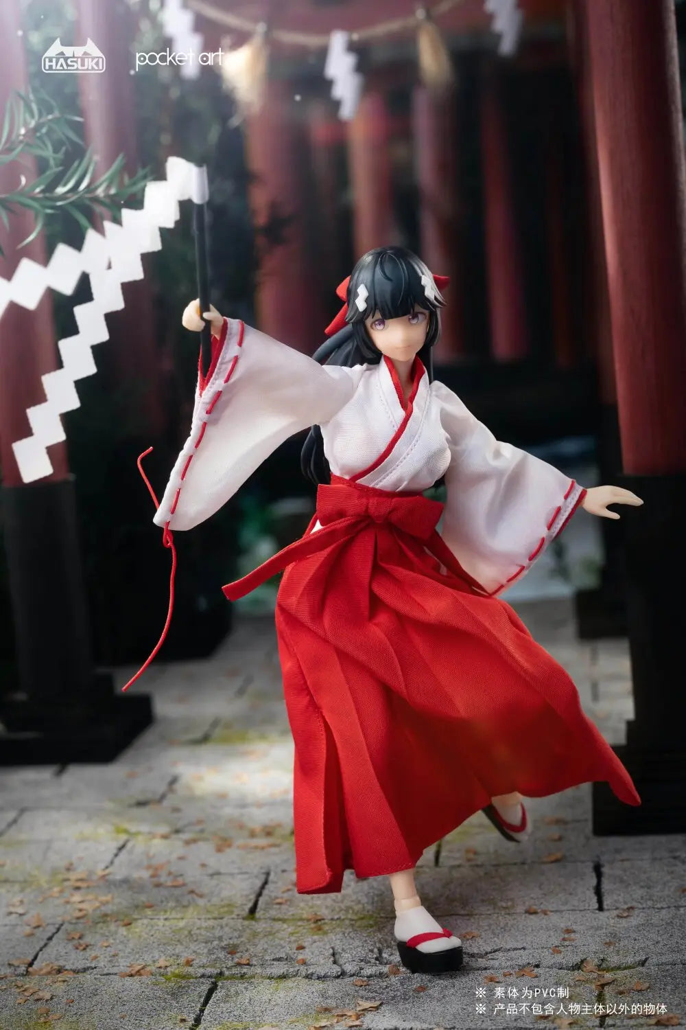 PA005 1/12 Scale Exorcist Witch Tsubaki Action Figure Pocket art series NO.5 15.5cm Female Soldier Figurine Model Toy